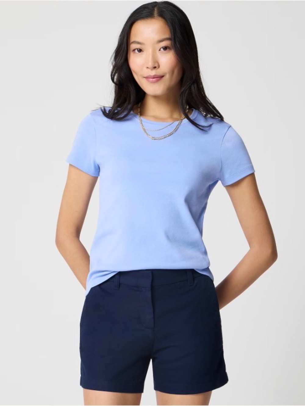 J.Crew Factory 5" Classic Chino Short Navy Size 12 NWT